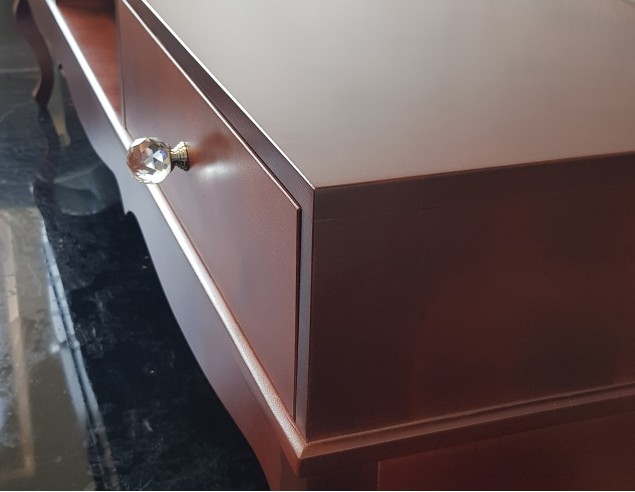 Szafka RTV Ludwik, 2 szuflady, orzech