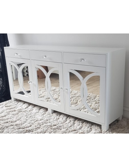 komoda ludwik z lustrami 3 szuflady oraz troje dwoje drzwiczek 