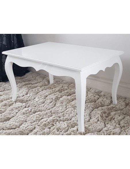 Stolik kawowy glamour bialy połysk