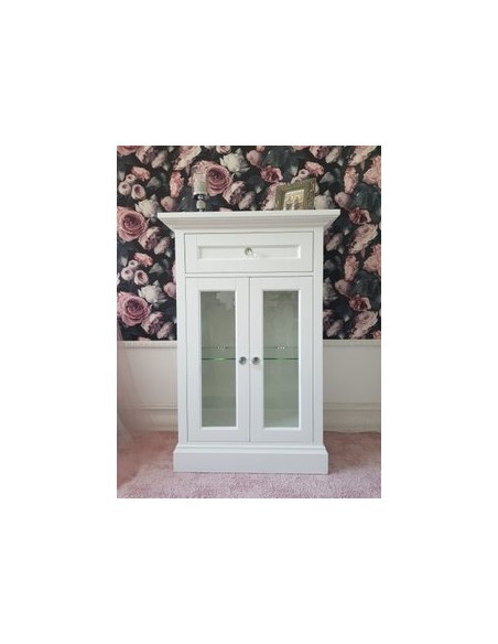 Komoda biała z KORONĄ