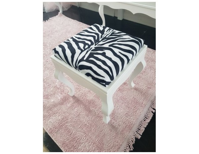 pufka z drewna ludwik krzesełko zebra