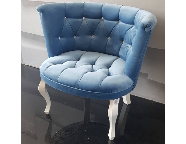 Fotel biały ludwik kolor tapicerki do wyboru