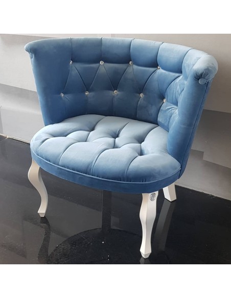 Fotel biały ludwik kolor tapicerki do wyboru