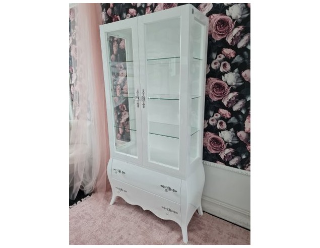 Witryna glamour - biała połysk