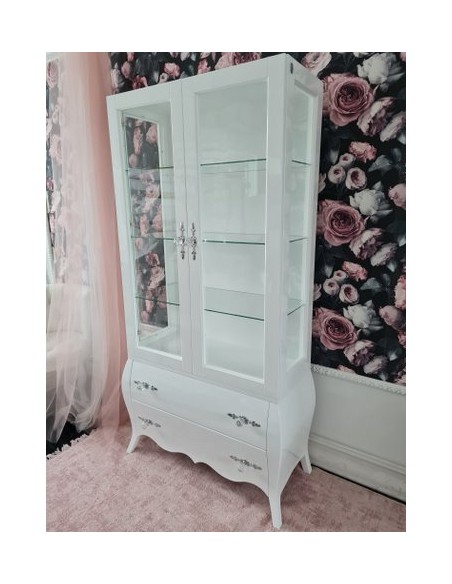 Witryna glamour - biała połysk