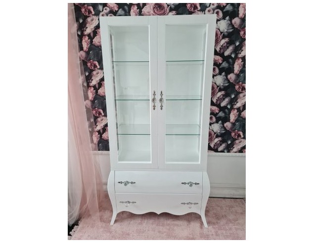 Witryna glamour - biała połysk