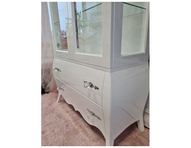 Witryna glamour - biała połysk