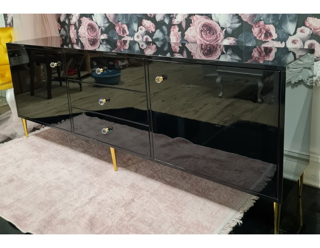 Szafka RTV Glamour 3 szuflady oraz dwoje...