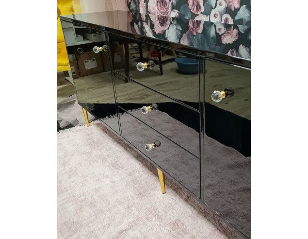 Szafka RTV Glamour 3 szuflady oraz dwoje...